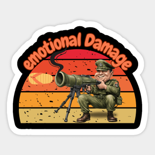 emotional damage Sticker